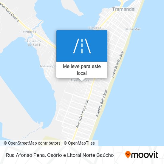 Rua Afonso Pena mapa