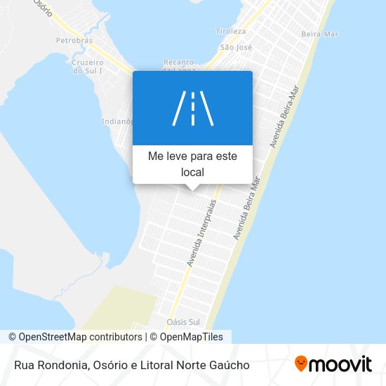 Rua Rondonia mapa