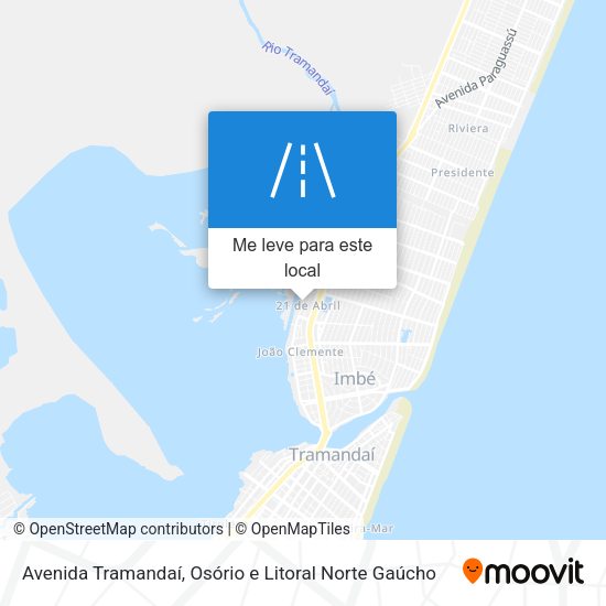 Avenida Tramandaí mapa