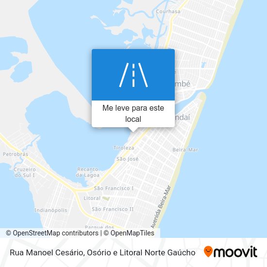 Rua Manoel Cesário mapa