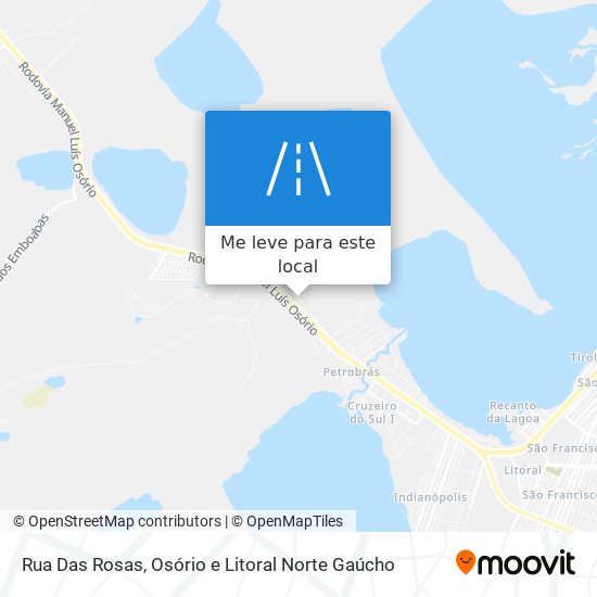 Rua Das Rosas mapa