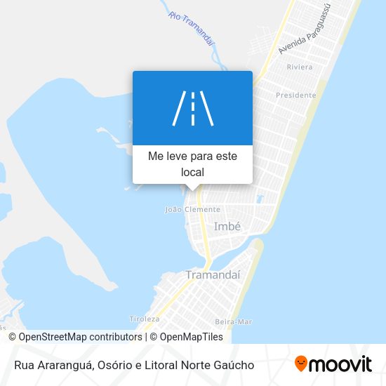 Rua Araranguá mapa