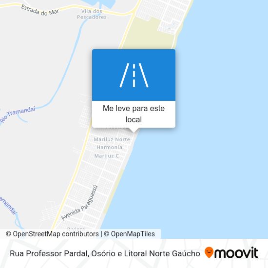 Rua Professor Pardal mapa