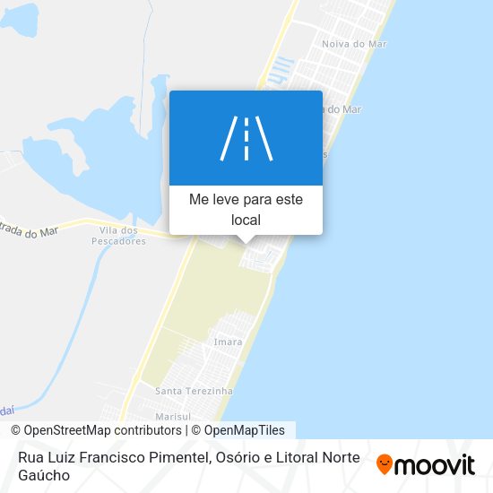 Rua Luiz Francisco Pimentel mapa