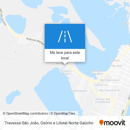 Travessa São João mapa