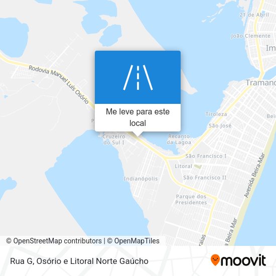 Rua G mapa