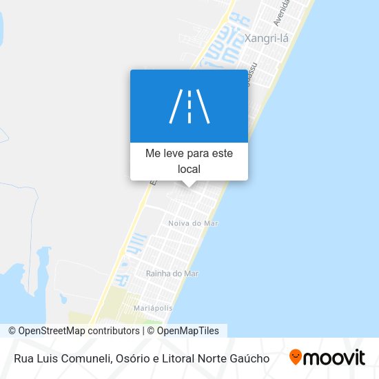 Rua Luis Comuneli mapa