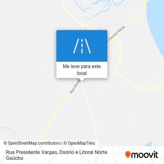 Rua Presidente Vargas mapa