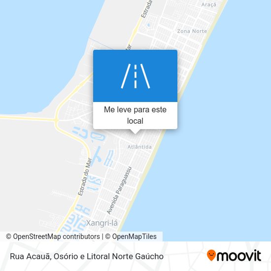 Rua Acauã mapa
