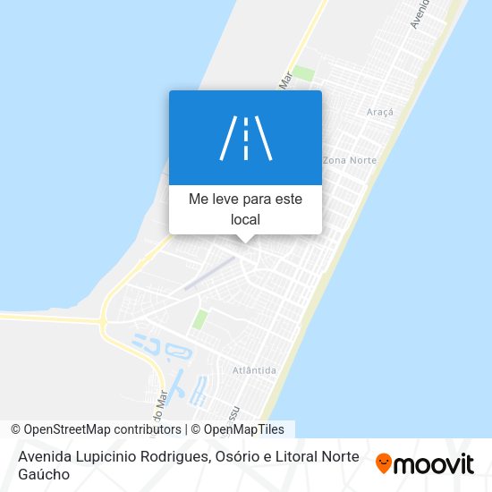 Avenida Lupicinio Rodrigues mapa