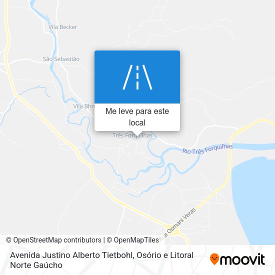 Avenida Justino Alberto Tietbohl mapa