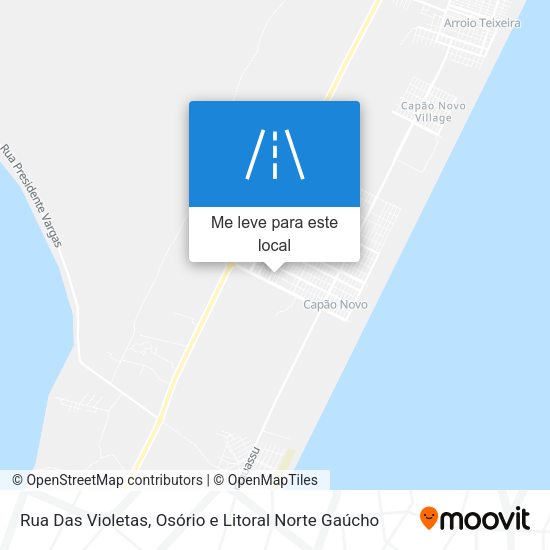 Rua Das Violetas mapa