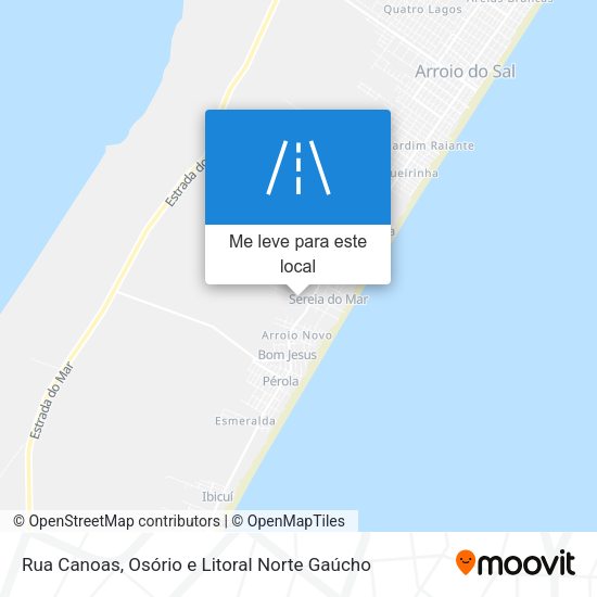 Rua Canoas mapa