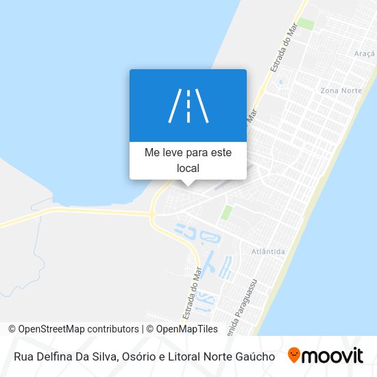 Rua Delfina Da Silva mapa