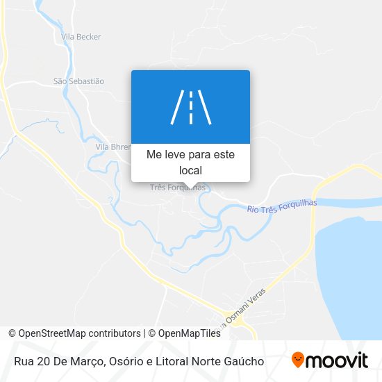 Rua 20 De Março mapa