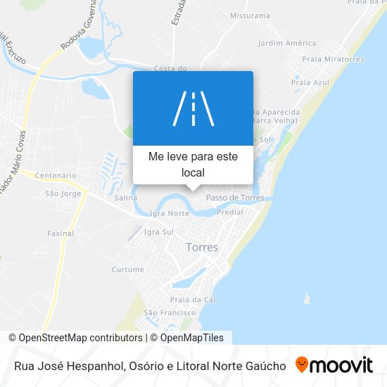 Rua José Hespanhol mapa