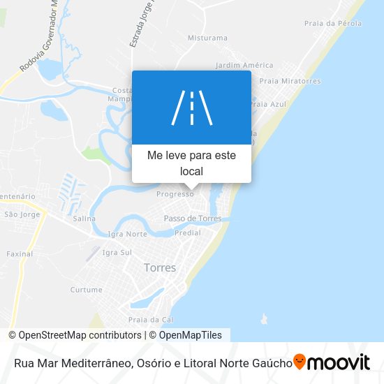 Rua Mar Mediterrâneo mapa