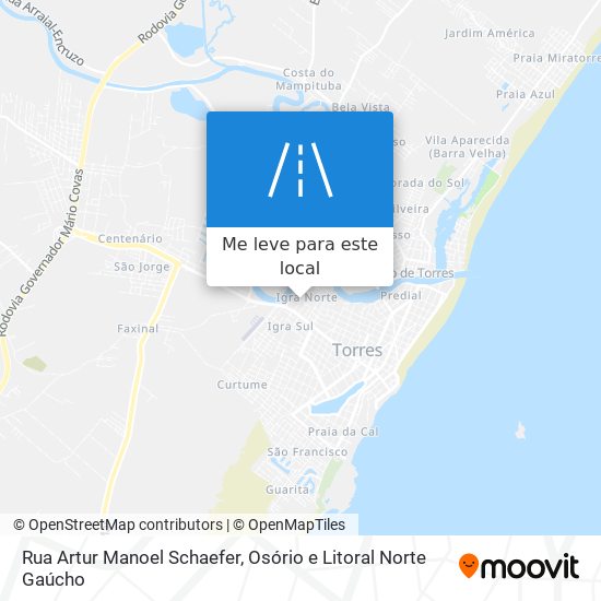 Rua Artur Manoel Schaefer mapa