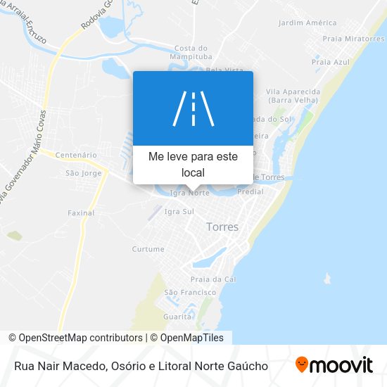 Rua Nair Macedo mapa