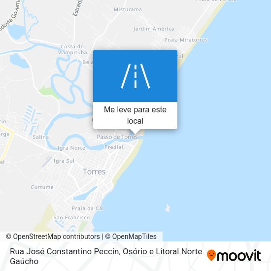 Rua José Constantino Peccin mapa