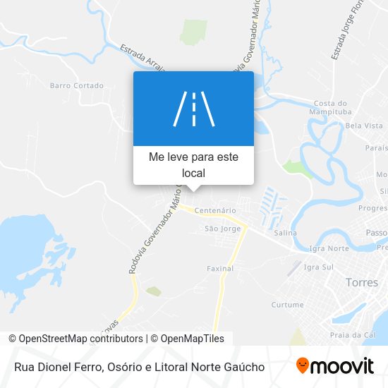 Rua Dionel Ferro mapa