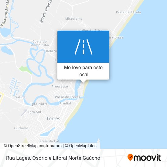 Rua Lages mapa
