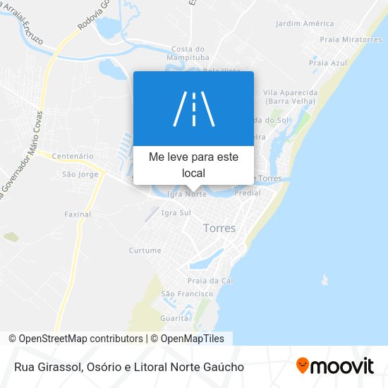 Rua Girassol mapa