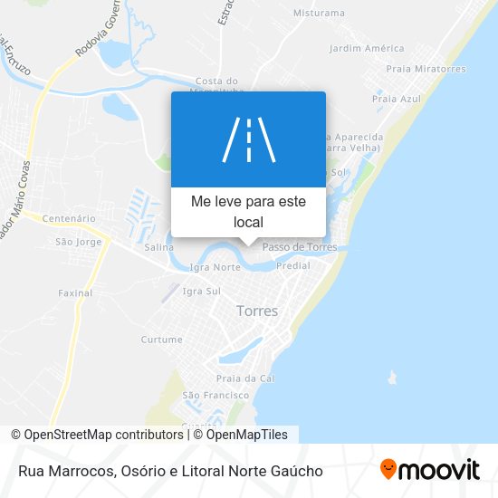 Rua Marrocos mapa
