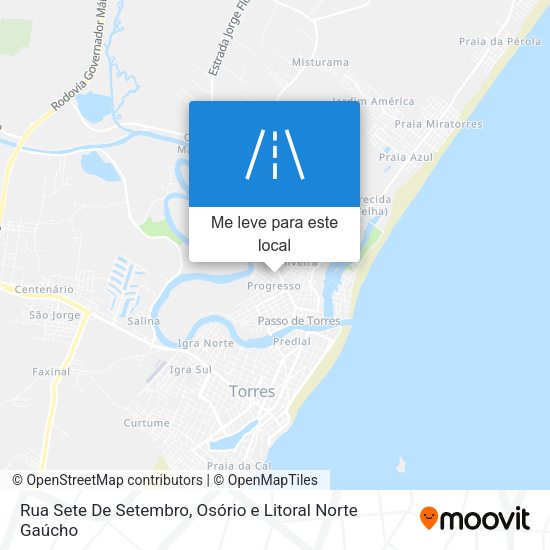 Rua Sete De Setembro mapa