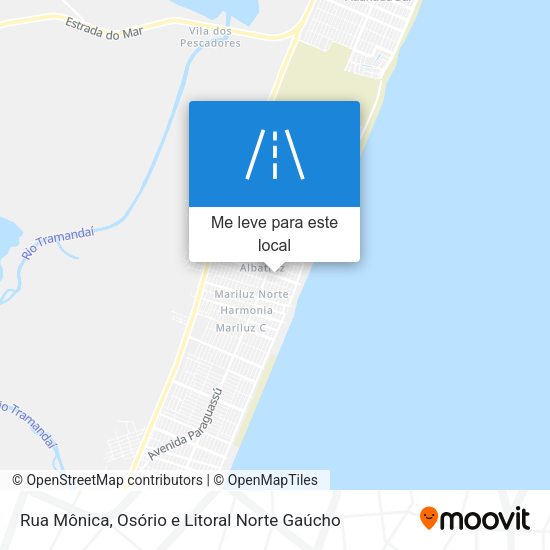 Rua Mônica mapa