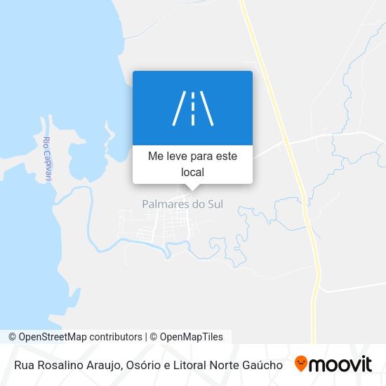 Rua Rosalino Araujo mapa