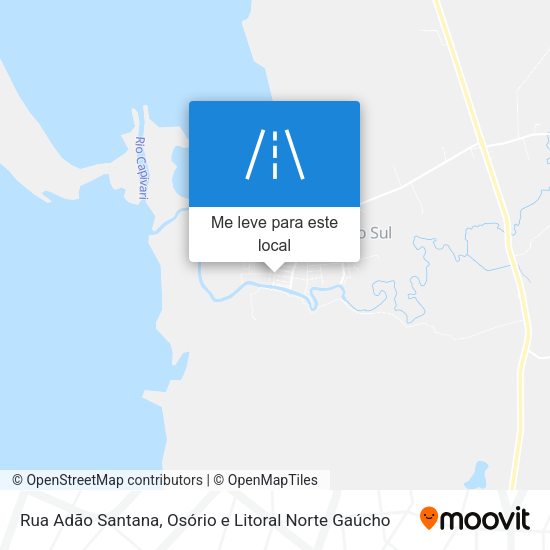 Rua Adão Santana mapa