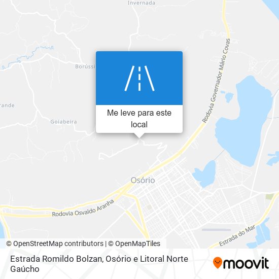 Estrada Romildo Bolzan mapa