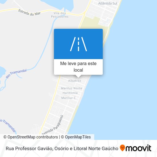 Rua Professor Gavião mapa