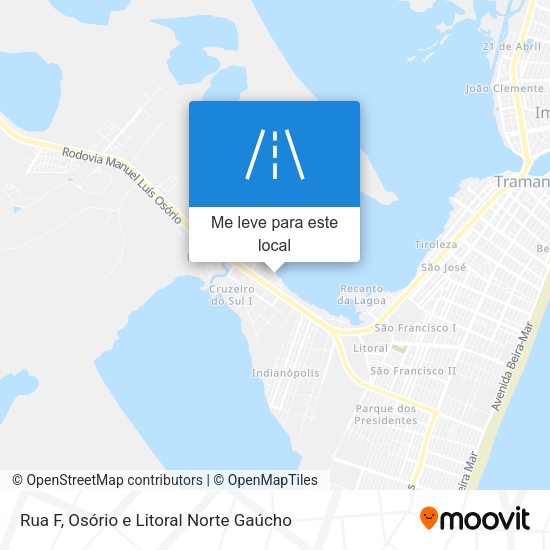 Rua F mapa