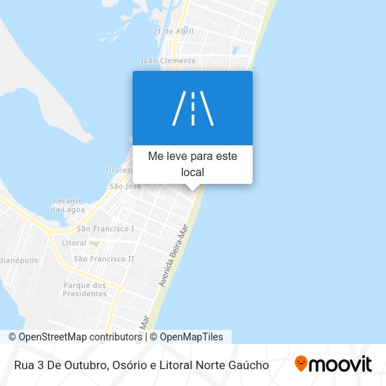Rua 3 De Outubro mapa