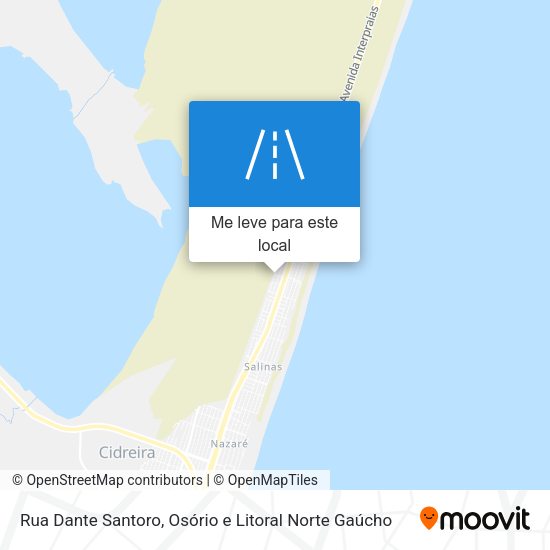 Rua Dante Santoro mapa