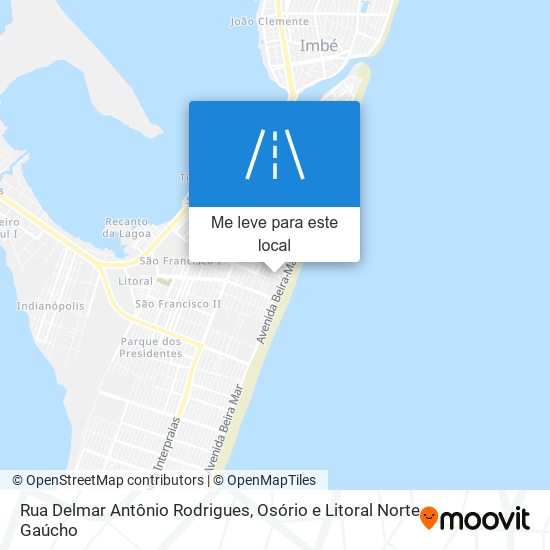 Rua Delmar Antônio Rodrigues mapa