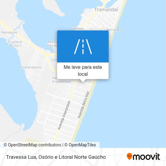 Travessa Lua mapa
