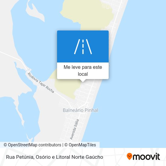 Rua Petúnia mapa