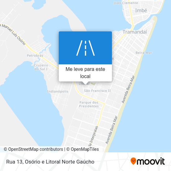 Rua 13 mapa