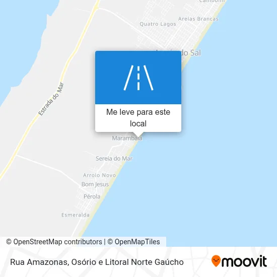 Rua Amazonas mapa