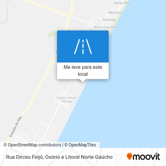 Rua Dirceu Feijó mapa