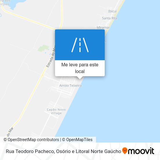 Rua Teodoro Pacheco mapa
