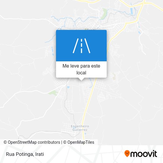 Rua Potinga mapa