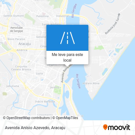Avenida Anísio Azevedo mapa