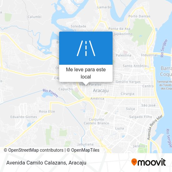 Avenida Camilo Calazans mapa