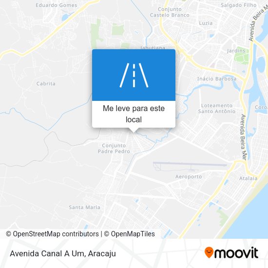 Avenida Canal A Um mapa