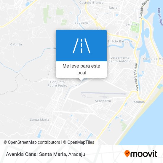 Avenida Canal Santa Maria mapa