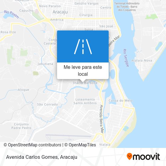 Avenida Carlos Gomes mapa